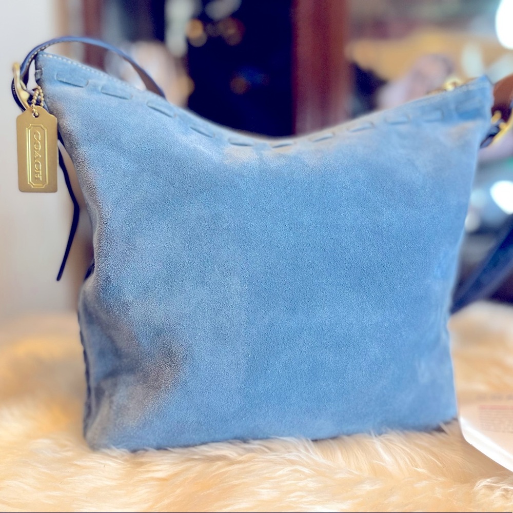 COACH- Suede crossbody/shoulder bag